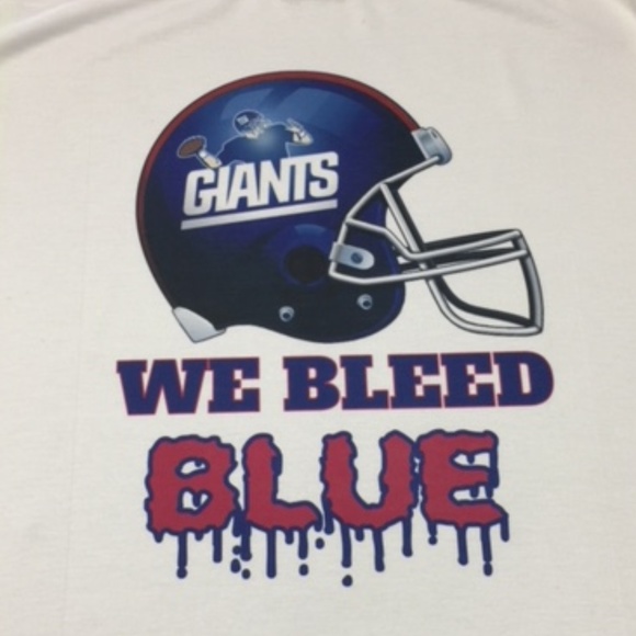 Giants We Bleed Blue Fan T-Shirt - Picture 3 of 3